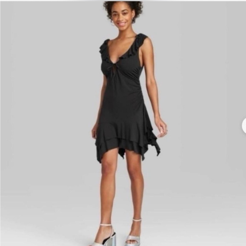 Wild Fable Handkerchief Hem Fit & Flare Mini Dress